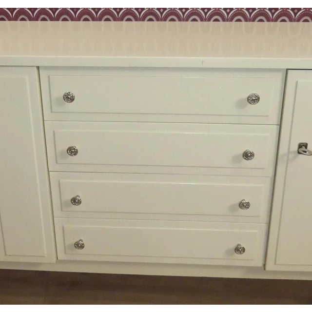 Large Cream Sideboard, 1970s For Sale - Image 4 of 13