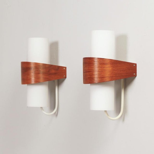 NX 40 Wall Lights by Louis Kalff for Philips, 1960s, Set of 2 For Sale - Image 3 of 11