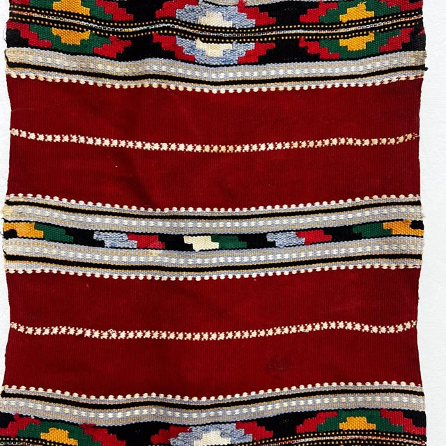 1970s Viva Mexico Colorful Table Runner Textile Art For Sale In San Diego - Image 6 of 9