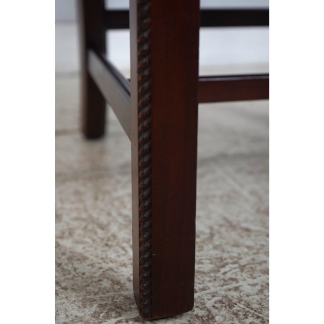 Set of 8 Maitland Smith Mahogany Dining Chairs For Sale - Image 11 of 18