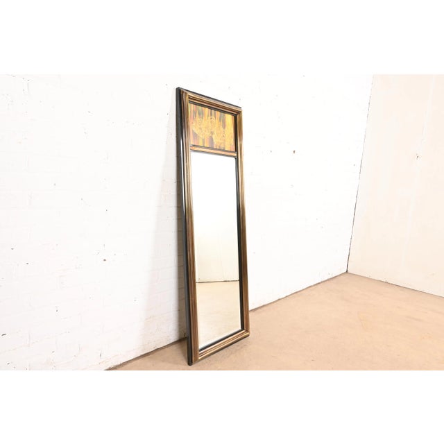 A gorgeous mid-century modern Hollywood Regency wall mirror By Bernhard Rohne for Mastercraft Furniture USA, 1970s Acid...
