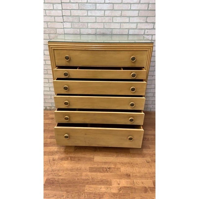Mid-Century Modern Mid Century Modern Cork and Wood Dresser by Paul Frankl For Sale - Image 3 of 8