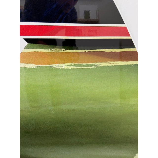 Early 21st Century 21st Century, Untitled, Abstract, Framed Photograph on Acm of Boat Reflection in Water, Artist Geoffrey Baris For Sale - Image 5 of 7