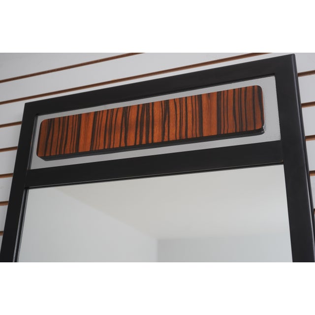 John Stuart Mid-Century Modern Ebony Chrome and Wood Dresser With Mirror For Sale - Image 11 of 18