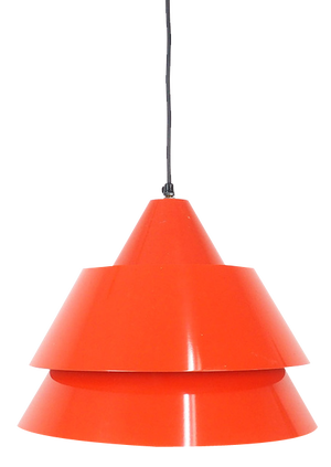 Red Zone Hanging Lamp by Jo Hammerborg for Fog & Mørup, 1960s