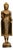 Carved Burmese Buddha Statue in Giltwood, 1950s For Sale