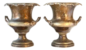 Antique Champagne Buckets W/ Armorial Crest, a Pair