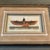 Vintage Egyptian Papyrus Painting 4 x 8 overall size with fancy mat & frame is 10 x 14