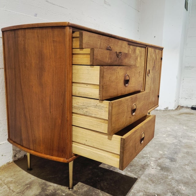 Walnut and Brass Sideboard by William Watting for Fristho, 1950s For Sale - Image 6 of 16