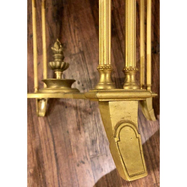Pair of Bagues Style Gilt Bronze Neoclassical End Tables or Pedestals For Sale - Image 10 of 13