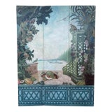 1980s Maitland-Smith Hand Painted Screen For Sale