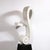 Mid-Century Abstract Looped Ribbon Sculpture in White Marble on Pyramidal Base For Sale - Image 4 of 12