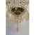 Venetian Classical Transparent and gold Murano glass chandelier with flowers and leaves. Traditional piece of Italian art...