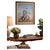 A striking original wildlife painting depicting a majestic white falcon or gyrfalcon perched prominently upon a rugged...