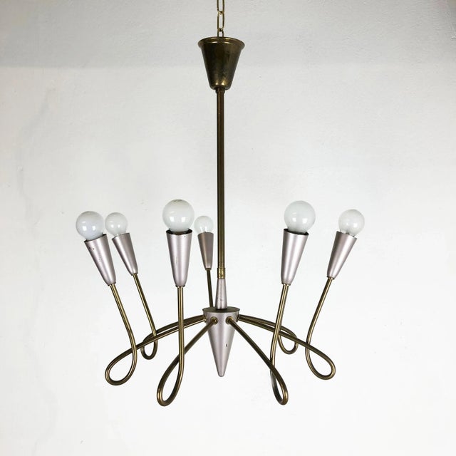 Article: hanging light Producer: Origin Italy in the manner of STILNOVO Age: 1950s This modernist light was produced in...
