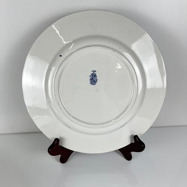 Antique Jane Model Flat Plates from KG Lunéville, 1890s, Set of 6 For Sale - Image 5 of 13