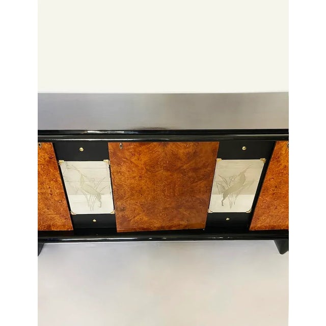 Art Deco Sideboard in Rosewood and Elm, 1930s For Sale - Image 4 of 11