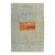 4x6 Modern Hand-Knotted Gabbeh Wool Rug – Vibrant Blue & Sunset Orange Tribal For Sale