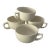 Vintage Signed C a C White Mugs Set of 4 For Sale