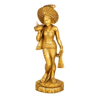 Mas Bali, Female Figure, 1900, Wood For Sale