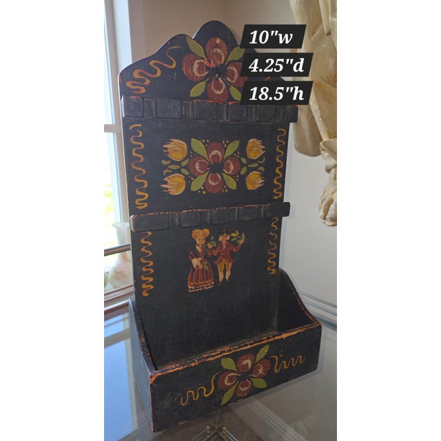 Early 20th C hand made and hand painted by Steven Agnes Hall at Red House Woodworking in Vermont.