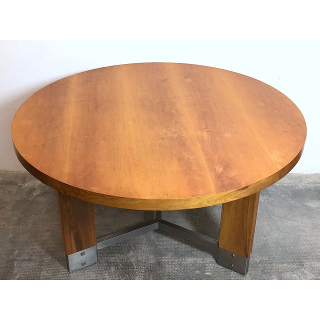 Tan Vintage Modern Table, Italy, 1960s For Sale - Image 8 of 15