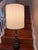 Mid-Century Modern Vintage Hollywood Regency Baluster Table Lamp by Sandel With Fluted Drum Shade For Sale - Image 3 of 8