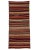 Striped Vintage Wool Kilim Rug- 5′ × 11′2″ For Sale