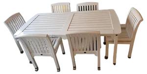Swedish Wooden Eden Collection Dining Group by Kerstin Hörlin-Holmquist, 1970s, Set of 7