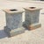 Vintage Neoclassical Cast Iron Wreath Garden Urn Planter Pedestal Base - Pair For Sale - Image 12 of 12