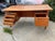 Chocolate Vintage MCM Danish Teak Floating Desk by Peter Løvig Nielsen Needs Restoration For Sale - Image 8 of 12