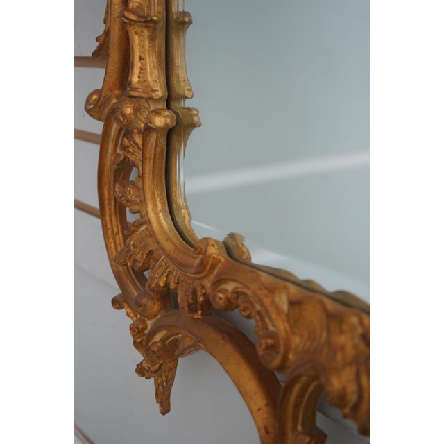Carvers Guild Rococo Style Gilt Frame Phoenix Mirror For Sale - Image 9 of 12
