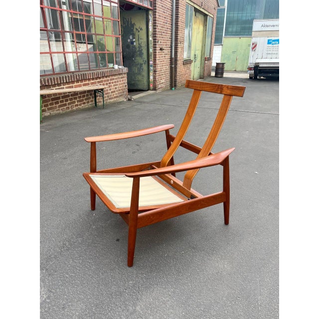 Beige Vintage FD164 Easy Chair by Arne Vodder for Cado For Sale - Image 8 of 13