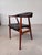 Fully Restored Teak Armchair in Black Leather by Th. Harlev, 1960s For Sale - Image 6 of 14