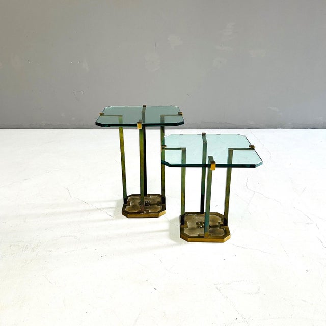 Yellow Vintage Side Tables by Peter Ghyczy, 1980, Set of 2 For Sale - Image 8 of 11
