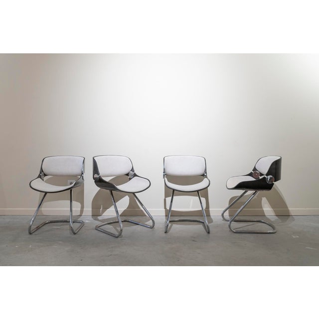 Space Age Dining Chairs attributed to Eugen Schmidt for Soloform, Germany, 1960s, Set of 4 For Sale - Image 9 of 9