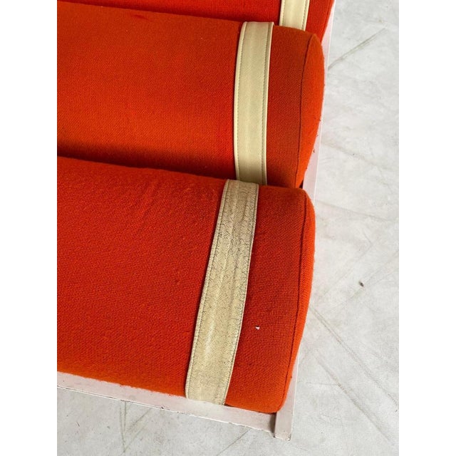 Set of Mid-Century Modern Italian Red Lounge Chairs, 1960s For Sale - Image 6 of 10