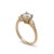 Gold James Allen 14ct Yellow Gold Three-Stone Lab Diamond Ring 0.95ct 2.36g For Sale - Image 8 of 12