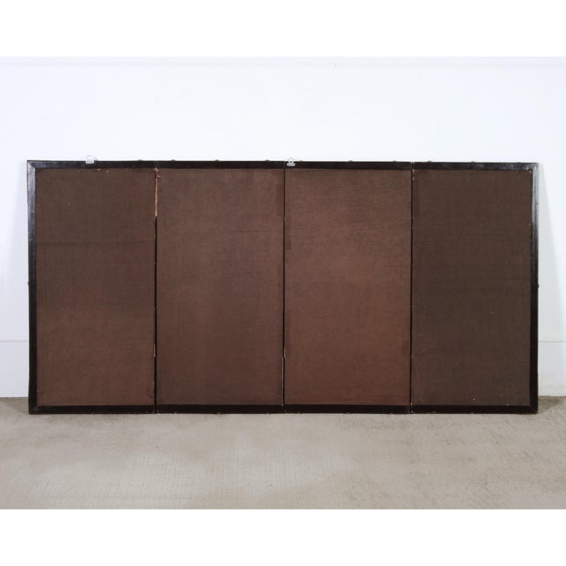Asian Showa Four Panel Screen Jumping Koi at the Dragon Gate For Sale - Image 16 of 18