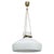 Mid-Century Modern Pendant Lamp in Opaline Milk Glass and Bra, 1970s For Sale - Image 10 of 10