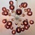 Fabio Ltd 21st Century Nova Satin Brass Amethyst Bubbles Murano Sputnik Chandelier by Fabio LTD For Sale - Image 4 of 7