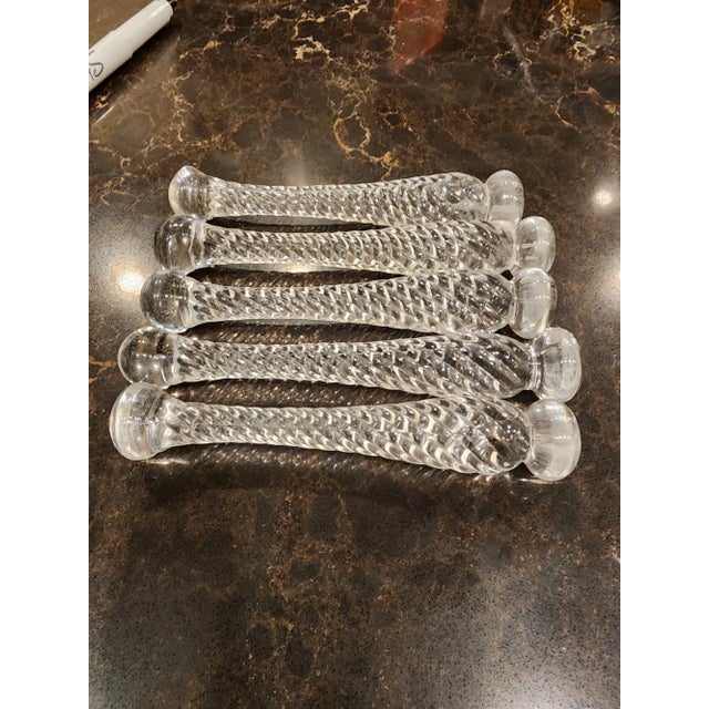 Glass Cambridge Glass Cocktail Muddlers For Sale - Image 7 of 8