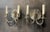 French 1940 Silver Plated French Sunburst Sconces For Sale - Image 3 of 5