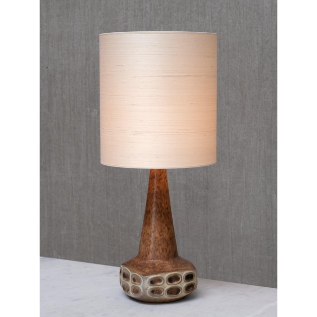 Beige Glazed Ceramic Table Lamp by Marianne Starck for Michael Andersen & Son, Denmark, 1960s For Sale - Image 8 of 12