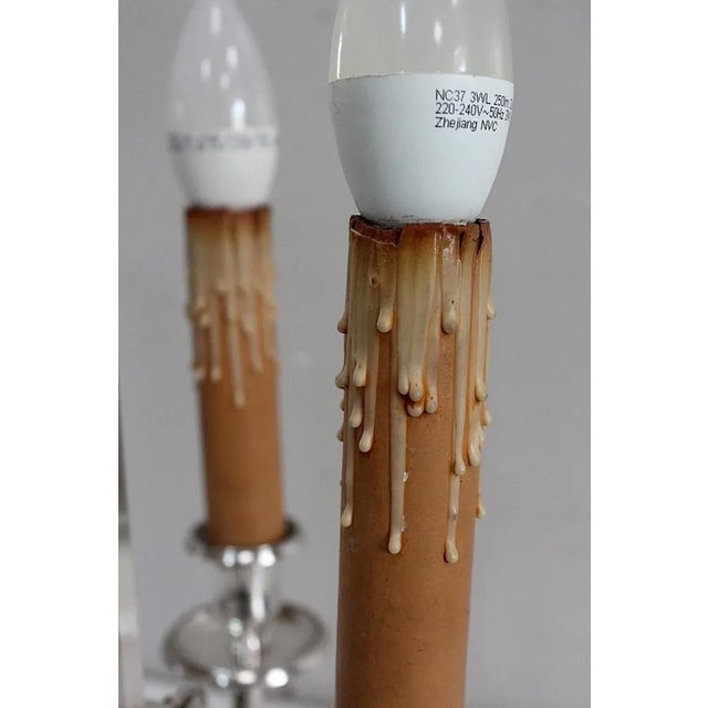 Louis XVI Silver-Plated Lamp For Sale - Image 14 of 18