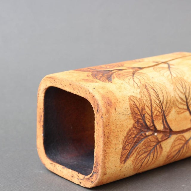 Vintage French Ceramic Vase by Raymonde Leduc, 1970s For Sale - Image 10 of 14