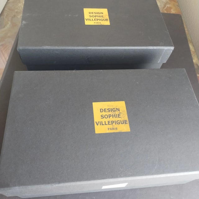 Sophie Villepigue Paris Platinum Limoges Swarovski Crystal Tea Coffee Set & Tray - Service for 4 For Sale - Image 15 of 17