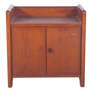 Small Art Deco Teak Bar Cabinet, 1920s For Sale
