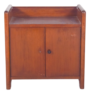 Small Art Deco Teak Bar Cabinet, 1920s