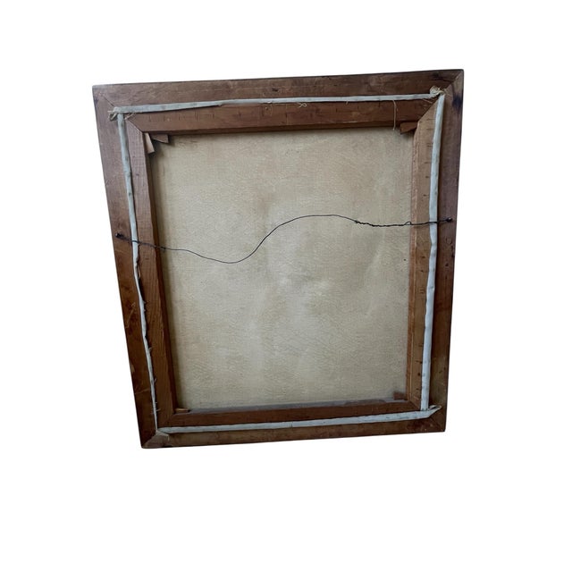 19th Century French Floral Style Oil on Canvas For Sale - Image 4 of 4